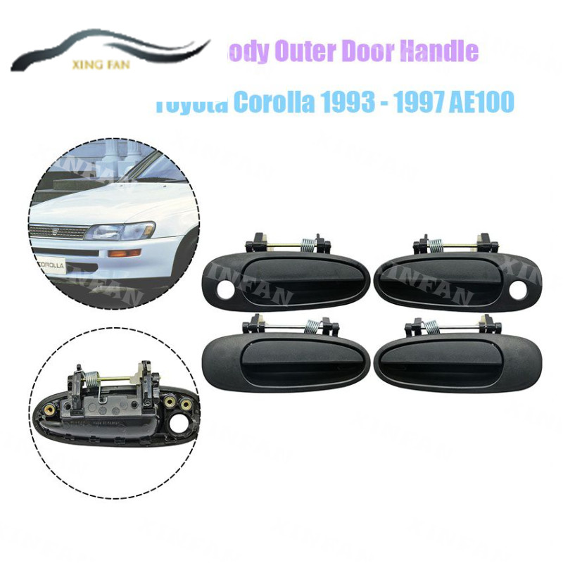 เอ็กซ์เอฟ ในสต็อกสําหรับ Toyota Corolla 1992-1997 AE100 มือจับประตูด้านนอกเปลี่ยน Toyota Corolla Big Body อุปกรณ์เสริมด้านนอกมือจับประตู