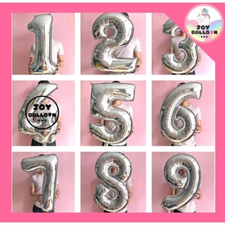 ลูกโป่งตัวเลข 0 - 9 ขนาด 16 และ 32 นิ้ว สีเงิน สีบรอนส์ (ส่งเร็วจากกรุงเทพ) ลูกโป่งอายุ ลูกโป่งฟอยล์ตัวเลข ฟอยล์เลข