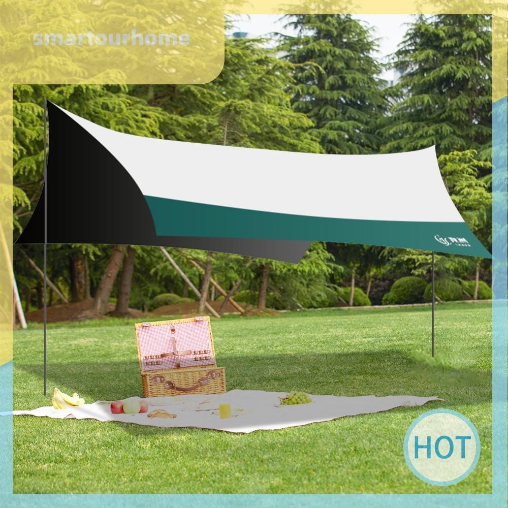 [smartourhome.th] กรุงเทพฯ มีสินค้าในสต็อก🚚 4.4x4.4m Camping Tarp Waterproof Sun Shelter Camping Can