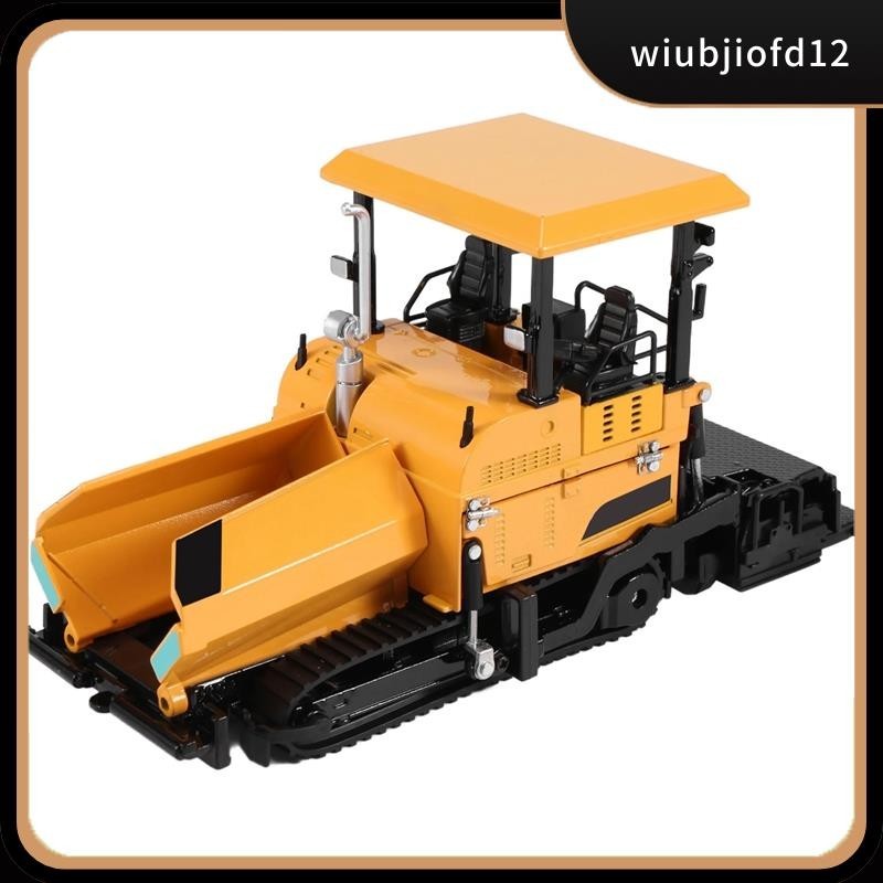 ใหม่สต็อกโลหะผสมDiecast Paverเครื่องปูยางมะตอยทางหลวงรถบรรทุกก่อสร้าง1:40วิศวกรรมยานพาหนะรุ่นตกแต่งของเล่นเด็ก,สีเหลือง