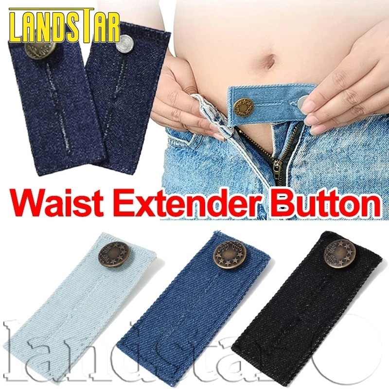 2 ชิ้นกางเกงExtenderปุ่มเข็มขัด-สําหรับหญิงตั้งครรภ์,Obese-DIYอุปกรณ์เย็บผ้า-กางเกงยีนส์เข็มขัด-ปรับ,ยืดหยุ่น-กางเกงยีนส์ขยายหัวเข็มขัด
