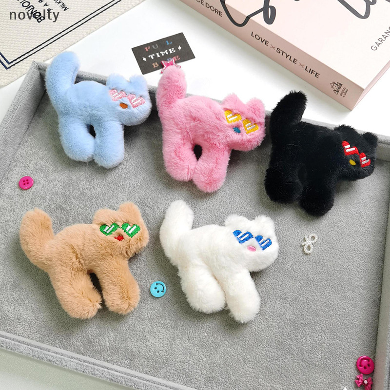 Nly Kawaii ตุ๊กตาสัตว์แมวน้อยพวงกุญแจ Plush กระเป๋าจี้รถจี้พวงกุญแจเด็กตุ๊กตาสัตว์ของเล่น N
