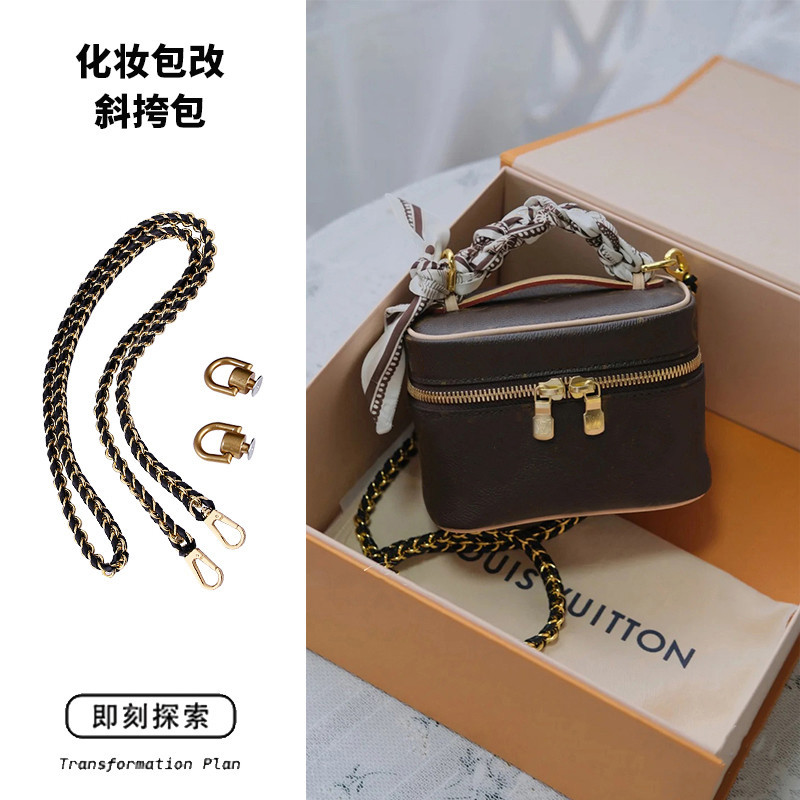 สไตล์ใหม่เหมาะสําหรับ LV nice nano Mini Presbyopic กระเป๋าเครื่องสําอาง Transformation Crossbody 0.6