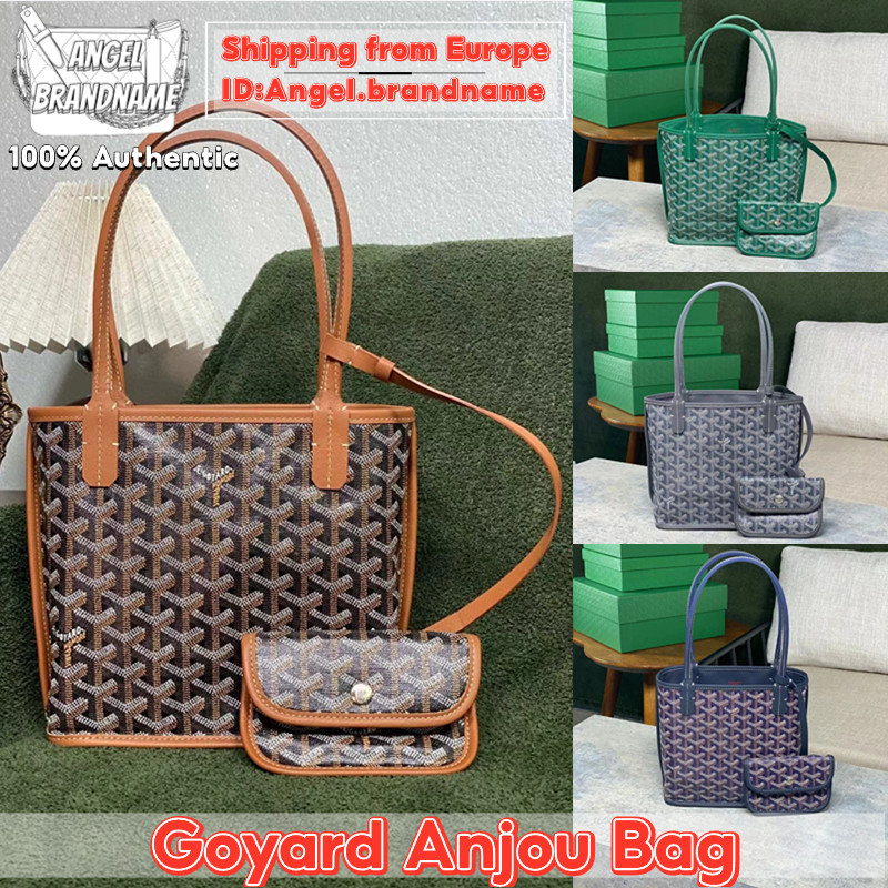 Goyard Goyard Anjou Mini/PM/GM bag กระเป๋าโท้ตสุดคลาสสิค กระเป๋าผู้ชาย กระเป๋าผู้หญิง ขายดีทั่วโลก