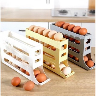 Rak Telur Tingkat / Tempat Penyimpanan Telur Minimalis 4 Tier Rak Penyimpanan