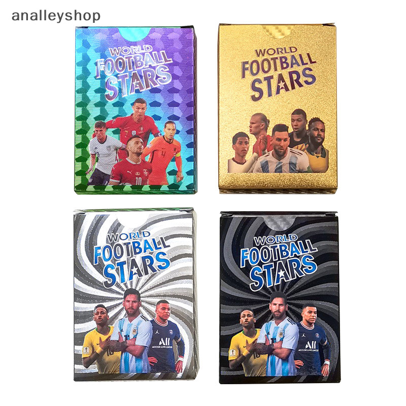 [Analleyshop] World Football Stars 55 ชิ้น Limited Edition การ์ดวัสดุพลาสติกเครื่องเล่นฟุตบอลของเล่นพัดลมการ์ดของขวัญแพ็ค [th]