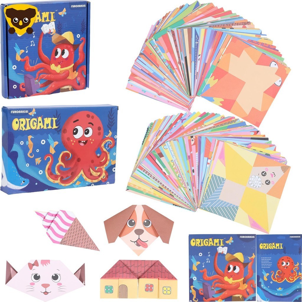 260 แผ่น Origami กระดาษชุด 126 รูปแบบสองด้านที่มีสีสันพับกระดาษการศึกษา Origami Craft Kit ของเล่น 14