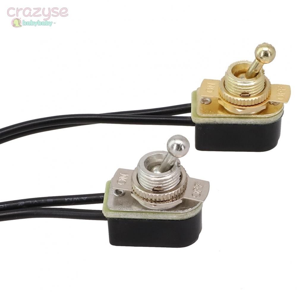 Toggle Switch 2 ฟุต 2 เกียร์ Plug-in Terminal SPST Switch Swing ซ้ายและขวา