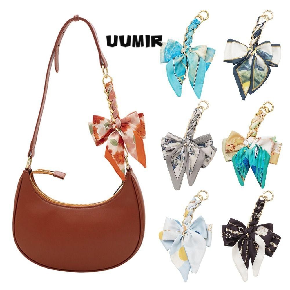 UUMIR  ห่วงโซ่กระเป๋า, สานจี้กุทัณฑ์นุ่ม, พวงกุญแจผ้าพันคอไหม ทําเอง สร้างสรรค์เสน่ห์