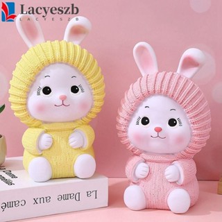 Lacyeszb กระปุกออมสินกระต่าย, ถังเก็บความจุสูงน่ารักป้องกันก…