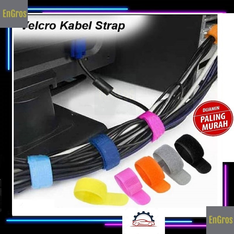HP Velcro Strap Binder Clip Cable TiesCord Holder Cable Clamp Organizer Universal Mobile Phone Charg