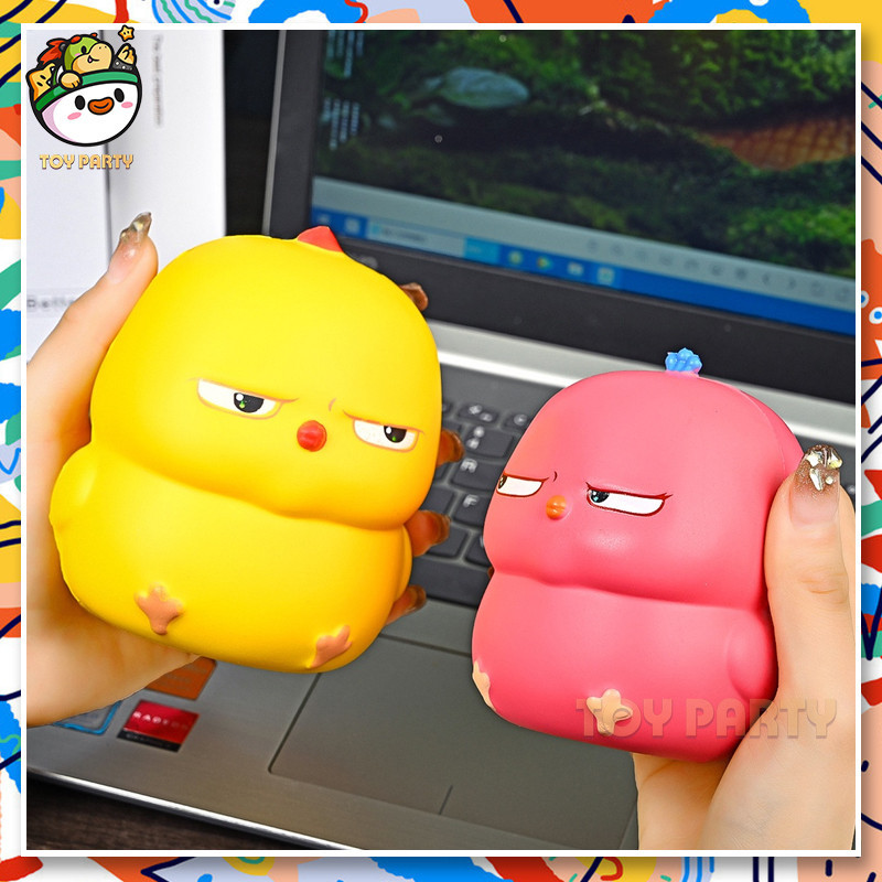 【 24ชม. Squishy ToyCute Warbie Wobi Decompression Squishy ของเล่นนมมังกรไก่ช้า Rebound บรรเทาความเครียดของเล่นของขวัญสําหรับชายหญิง