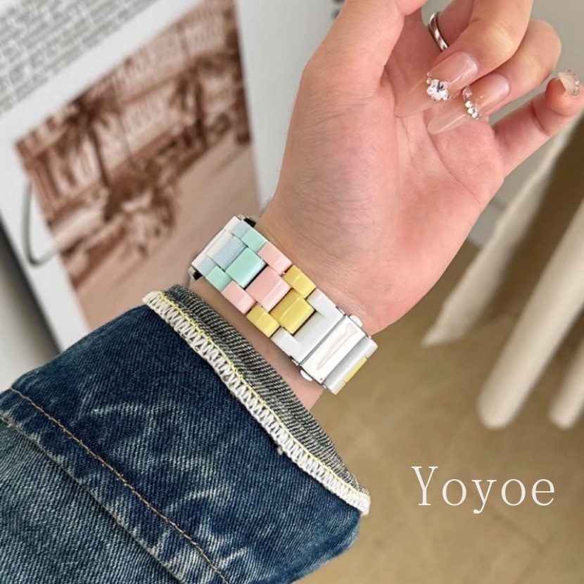 SAMSUNG 22มม.candyสีเรซิ่นสําหรับsamsungนาฬิกา3 45มม.เกียร์S3 Frontier/Classic S4 46มม.สร้อยข้อมือCorreaสาวฤดูร้อนนาฬิกา