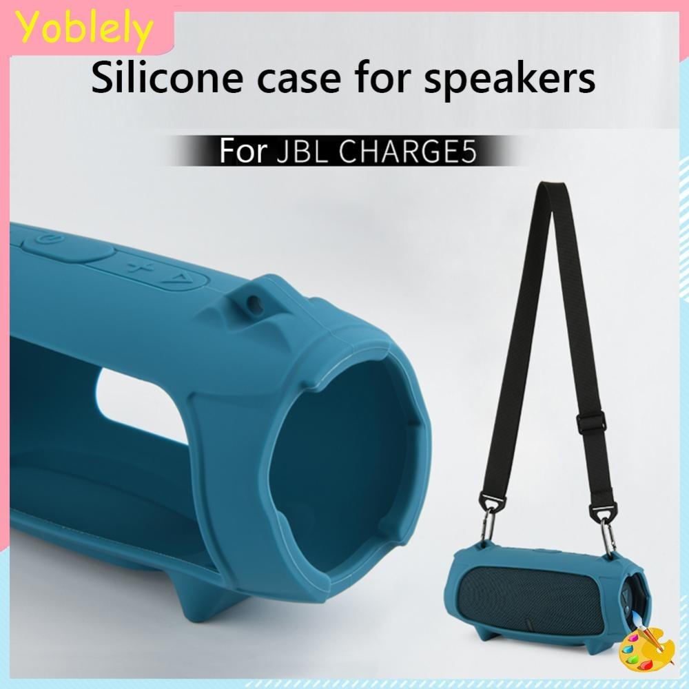[Yoblely.th] เคสซิลิโคนป้องกันการตกสําหรับ JBL Charge 5 Wi-Fi/Charge 5 ลําโพงไร้สาย