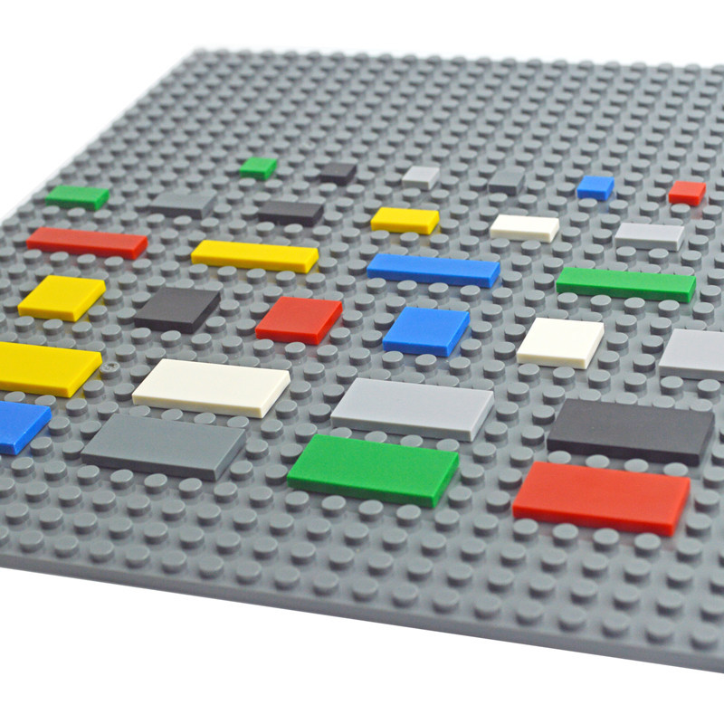 50pcs DIY Building Blocks 2 * 2 รูปอิฐกระเบื้องเซรามิค 2x2 การศึกษา Creative MOC อิฐ 3068 Smooth กระเบื้องแบนของเล่น - รูปที่ 5