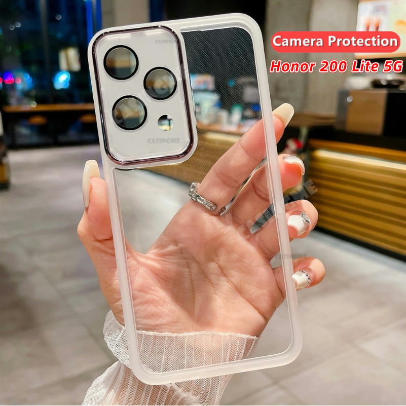 Honor 200 Lite 5G 2024 ปลอกโปร่งใสสําหรับ Honor 200 Lite 200Lite Honor200Lite Lite200 Pro 4G 5G เคสโ
