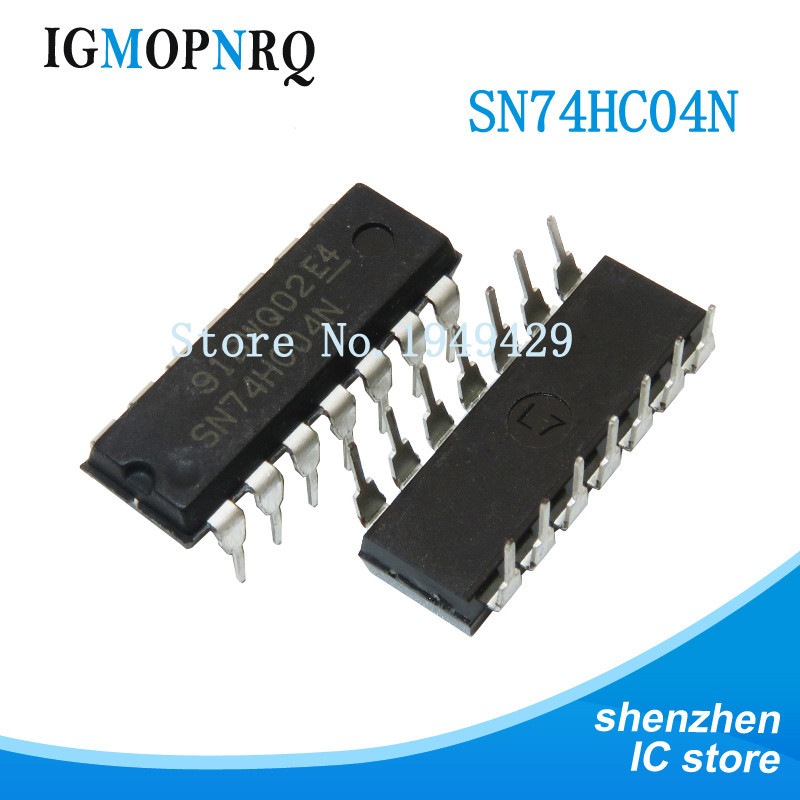 10pcs SN74HC04N DIP14 SN74HC04 DIP 74HC04N DIP-14 74HC04 ใหม่และ IC