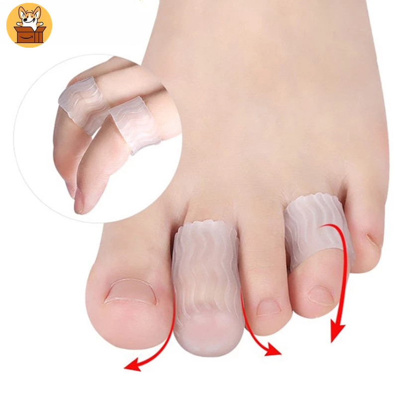 Am-az2pcs ซิลิโคน Toe Protectors, Hallux Valgus Relief Tool, สบาย Foot Care Separato
