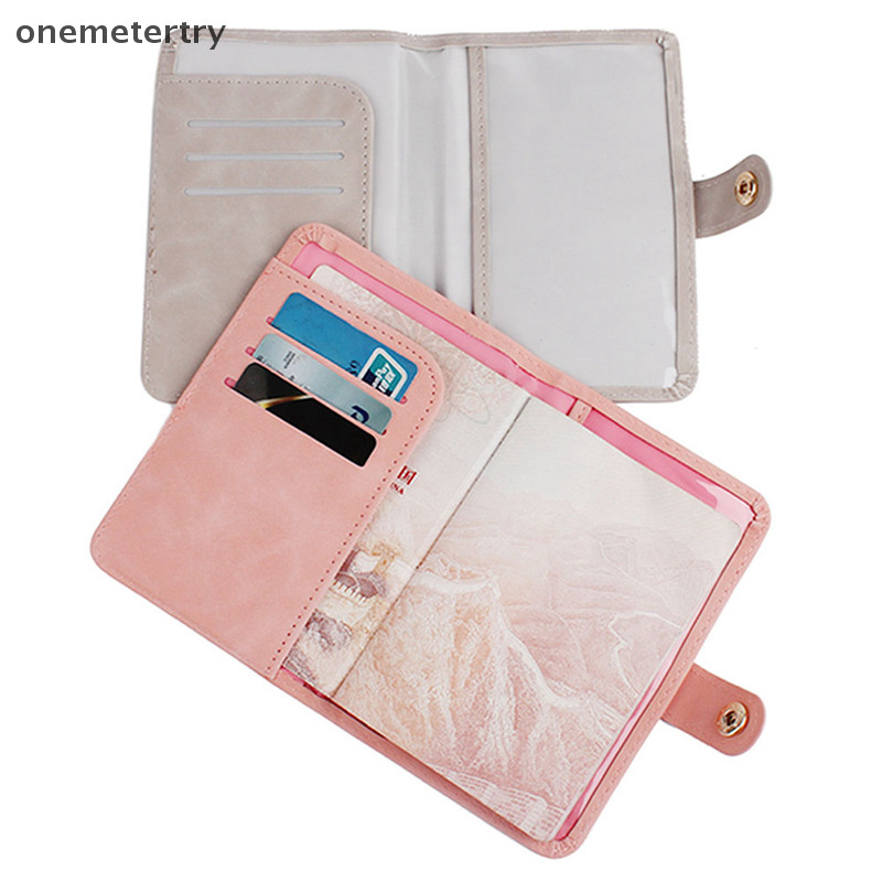 Onem กันน้ําผู้ถือหนังสือเดินทางครอบคลุมกรณีเดินทาง PU หนังบัตรเครดิตกระเป๋าสตางค์น่ารักหนังสือเดินทางหนังสือสําหรับผู้หญิง/ผู้ชายหนังสือเดินทาง n