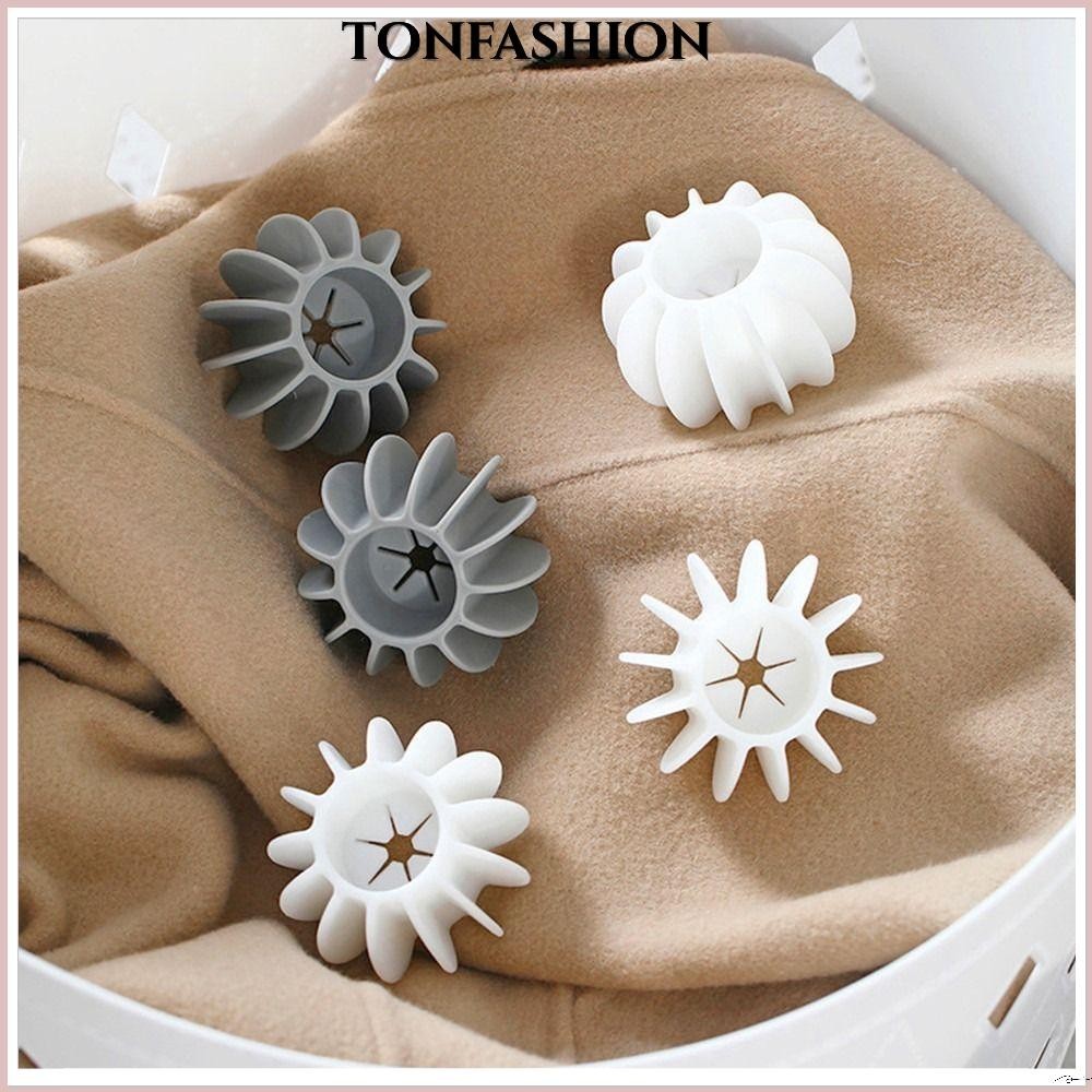 Tonfashion ลูกซักผ้า 2 ชิ้นในครัวเรือน Home & Living สําหรับซักผ้า|Cat Hair Catcher น้ํายาปรับผ้านุ่มขจัดสิ่งปนเปื้อนแบบใช้ซ้ําได้