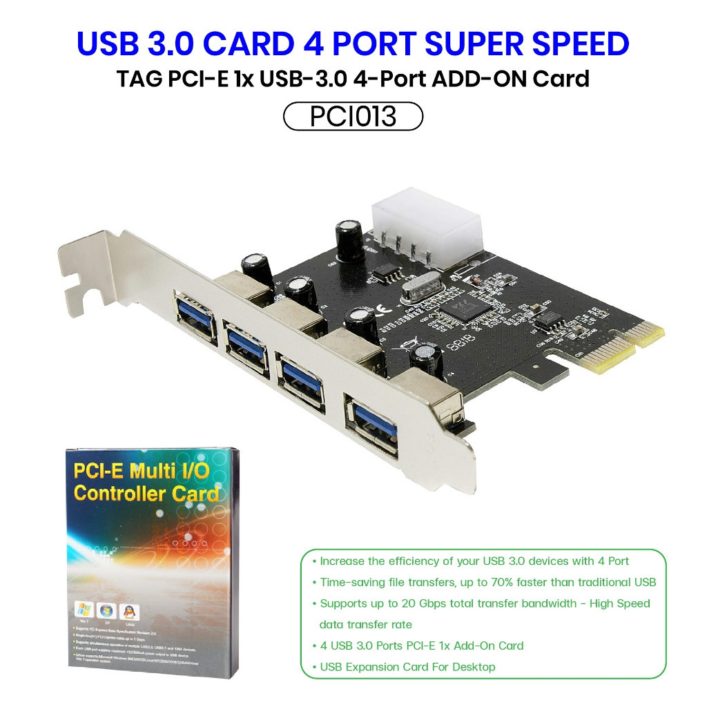 PCI013 PCI Card eSata Sata 2 Port IDE ATA/33 สินค้าพร้อมจัดส่ง