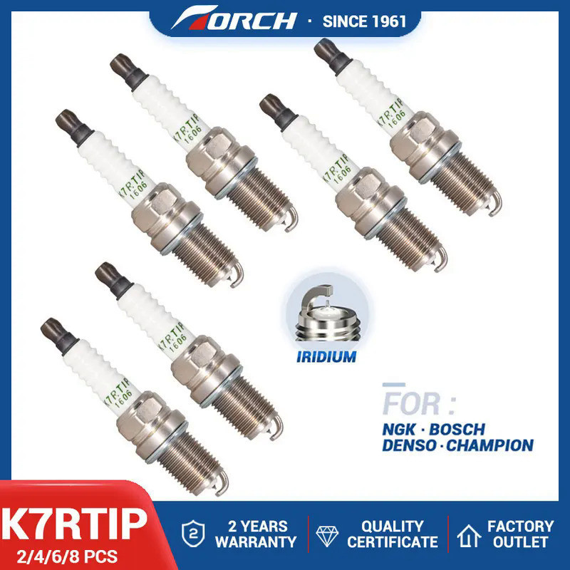 2-8PCS เทียนแทนที่สําหรับ PFR7S8EG(1675) BKR7E(6097) IFR7X7G(91039) Nissan 22401-20J07 GM 95528733 อ