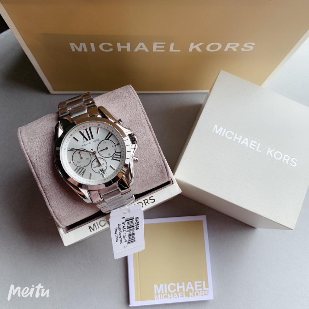 Michael Kors Quartz Silver Dial Men's Watch MK5535 MK6174 43mm/36mm