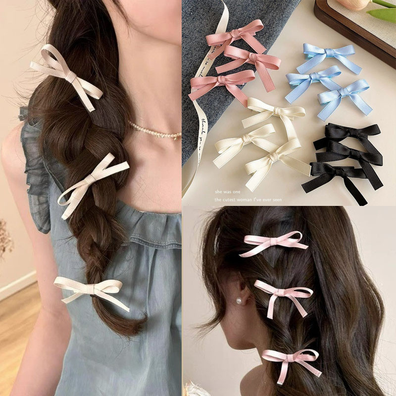 น่ารัก Bowknot Hairpin กิ๊บติดผม Headwear เครื่องประดับผมสําหรับผู้หญิงหวานสาว