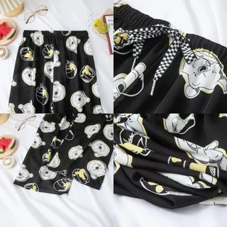 YY56 กางเกงลายดอก ผ้าหนา ผ้าสปัน สวยๆๆ สไตล์เก๋ใส่นอน ใส่ออกเที่ยว ได้หมด ฟรีไซส์จ้า สินค้าพร้อมส่งจากไทย
