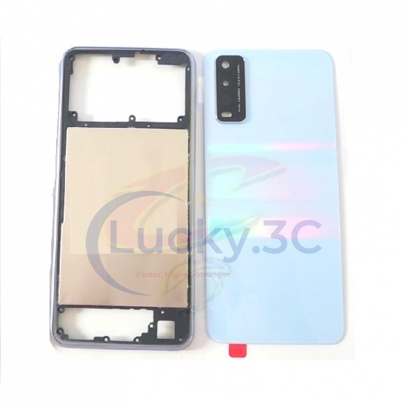 ฝาหลังสําหรับ Vivo Y20 Y20S G Y20i Y12S Y12A กรอบกลางอะไหล่