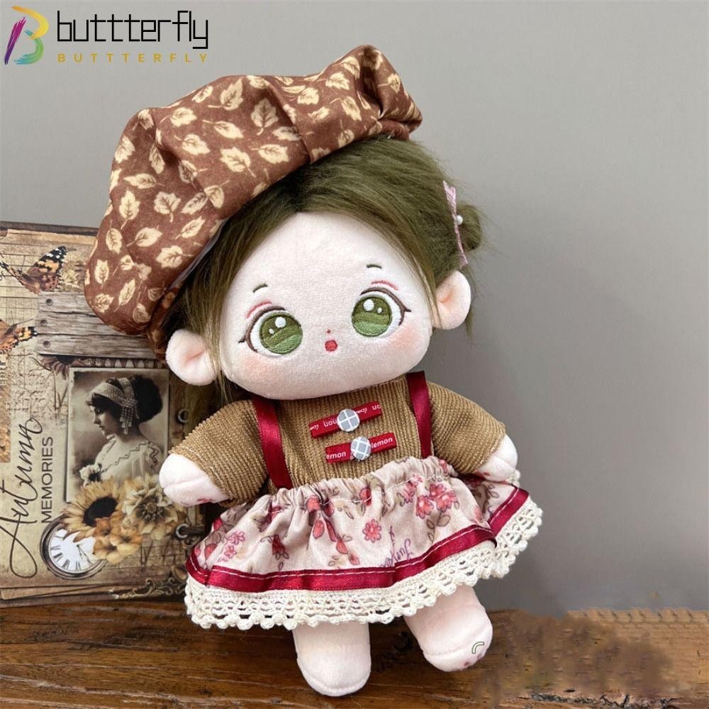 Buttterfly ชุดเจ้าหญิง 9 สไตล์ตุ๊กตาน่ารักเสื้อผ้าน่ารักคุณภาพสูงพร้อมที่คาดผมการ์ตูน EXO Idol Dolls 20cm Cotton Doll/ตุ๊กตาไอดอลEXO