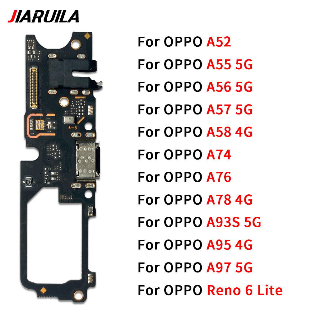 USB อะไหล่ มือถือ แพรก้นชาร์จ ตูดชาร์จ Oppo A52 A55 A93S A56 A57 A97 A58 A74 A76 A78 A95 4G Reno 6 Lite