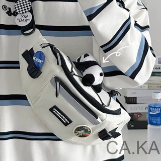 CA.KA เวอร์ชันเกาหลี กระเป๋าคาดเอว เรียบง่าย กระเป๋ากันน้ํา สำหรับผู้ชาย ใหม่แฟชั่น