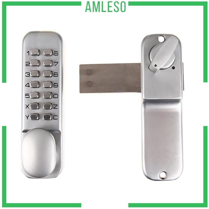 [Amleso] Digital Mechanical Keyless Push Door Latch Door Lock Codes Key Latch Lock