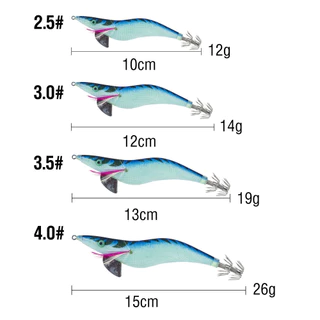 1pcs Luminous ปลาหมึก Jig Hooks กุ้งประดิษฐ์ Lures น้ําเค็ม 3D ตาพลาสติก Hard เหยื่อสําหรับ Octopus Cuttlefish