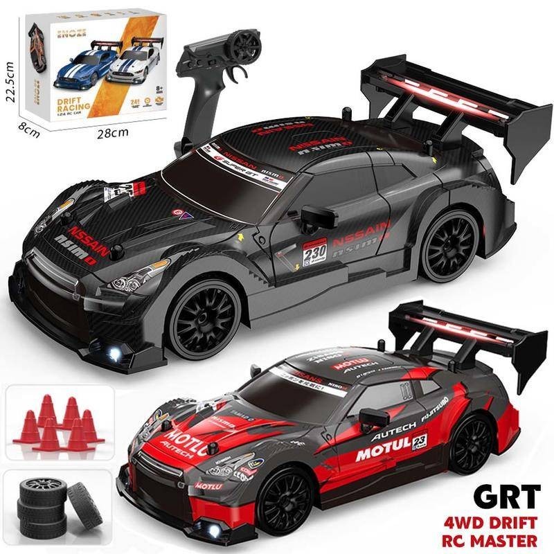 4wd RC 1/24 Drift Racing รถของเล่น GTR AE86 รถรุ่น Ford Mustang กีฬาสไตล์รถรีโมทคอนโทรลรถของเล่น