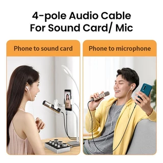 UGREEN รุ่น AV183 สายสัญญาณเสียง Aux 3.5mm to 3.5mm 4-pole Audio Cable สายถัก