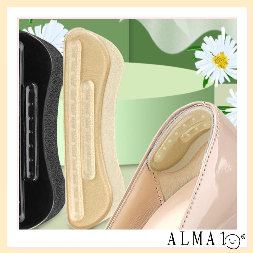 Alma Heel Grips Liner, Self-Adhesive รองเท้ากันลื่นส้น Pads, Insole Soft Pain Relief สบาย Heel Prote