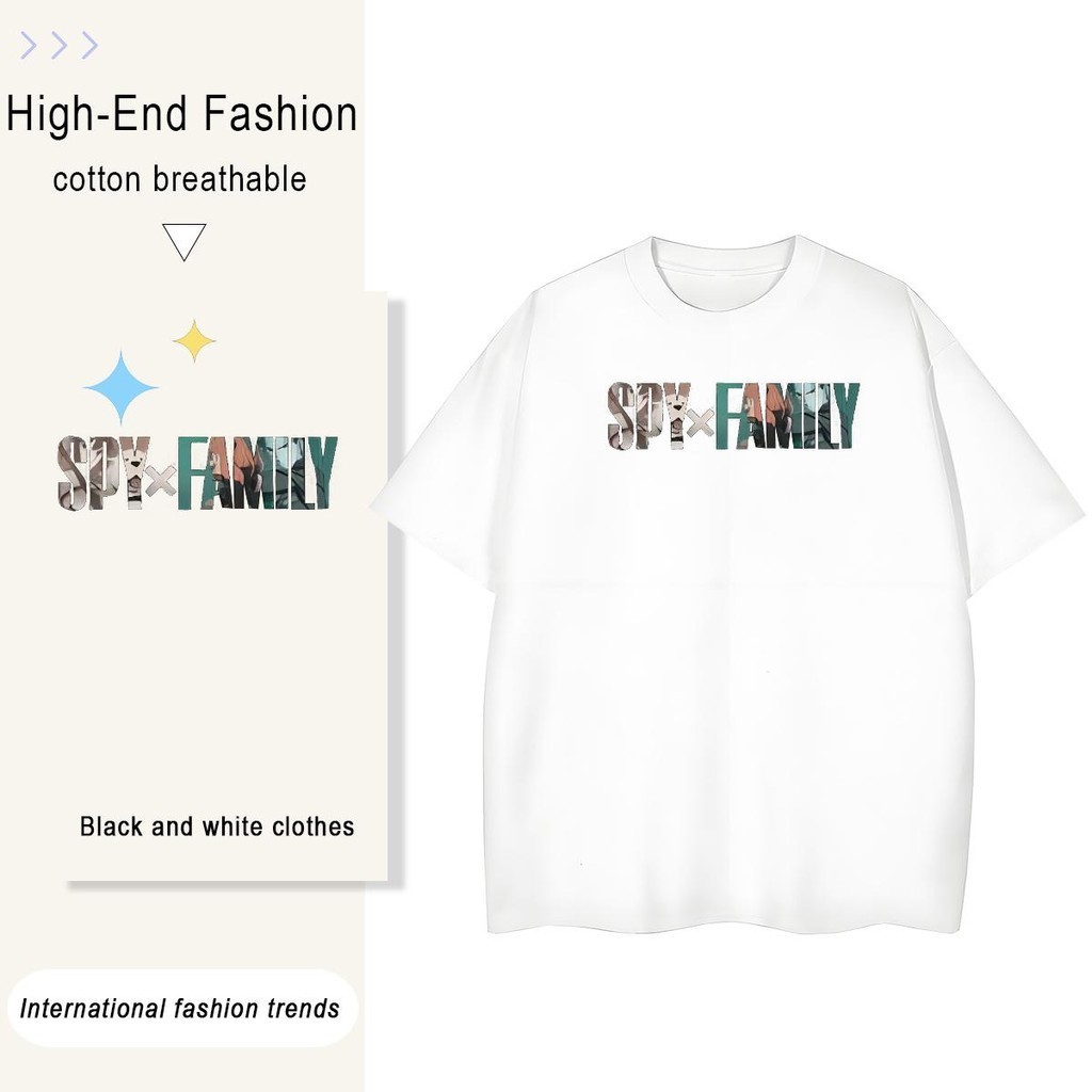 ☀️☀️☀️  Polos แบรนด์ 100% ผ้าฝ้าย 180g อะนิเมะพิมพ์ที่กำหนดเองจัดส่งฟรีรอบคอแขนสั้นลำลองวันผู้หญิง T