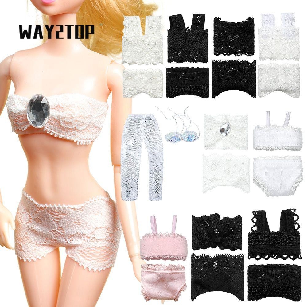 WAY2TOP ตุ๊กตาชุดชั้นในเสื้อผ้าชุดอุปกรณ์เสริมเสื้อผ้าชุดชั้นในชุด