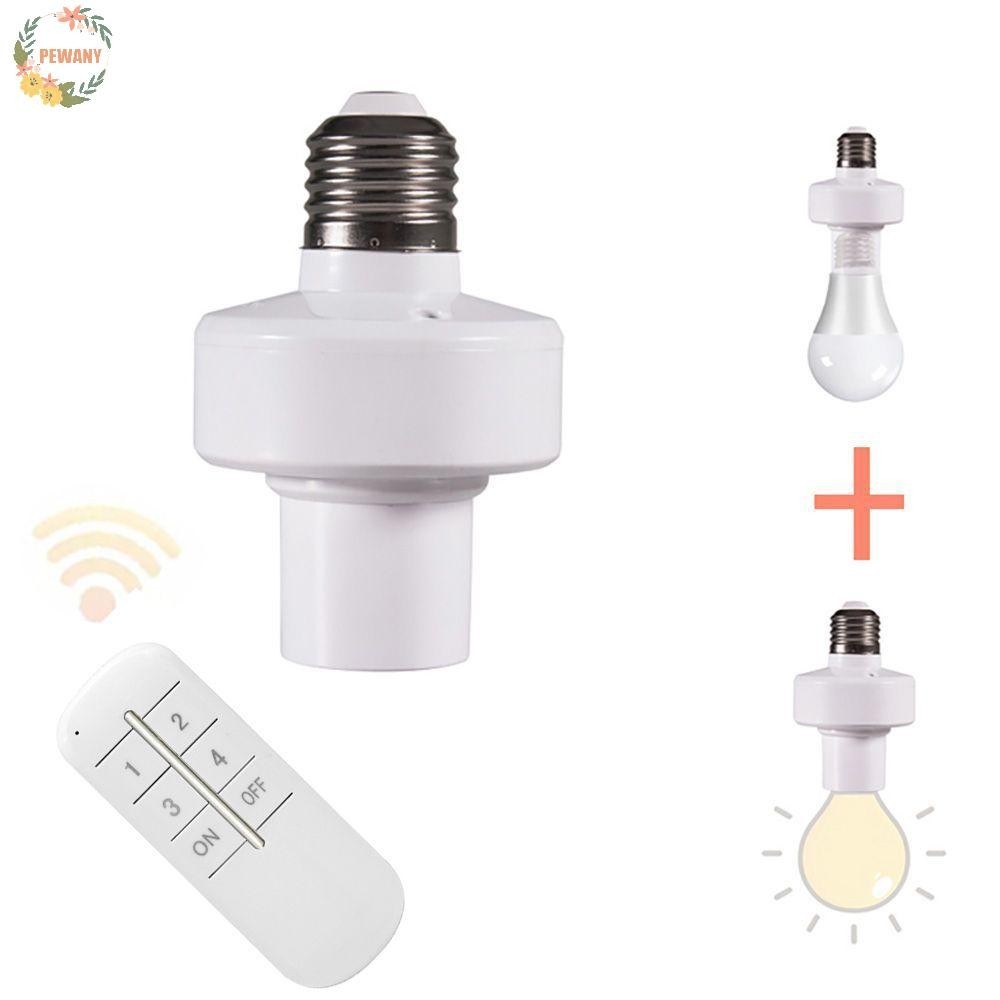Pewany ฐานสวิตช์เปิด ปิด E27 ไฟ LED สําหรับซ็อกเก็ตหลอดไฟ LED รีโมตคอนโทรล