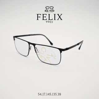 แว่นสายตายาว เลนส์โปรเกรสซีฟ กรอบแว่นไทเทเนียม รุ่น Felix เฟ…