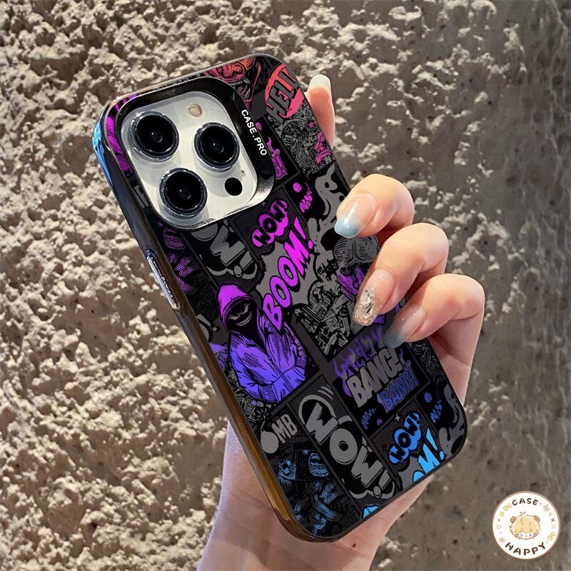 กราฟฟิตี้เทรนด์สร้างสรรค์สีเท่ๆ เคสไอโฟน 17 16 11 15 Pro Max 7Plus 12 14 13 Pro Max XR X XS Max 7 14 8 15 Plus SE 2020
