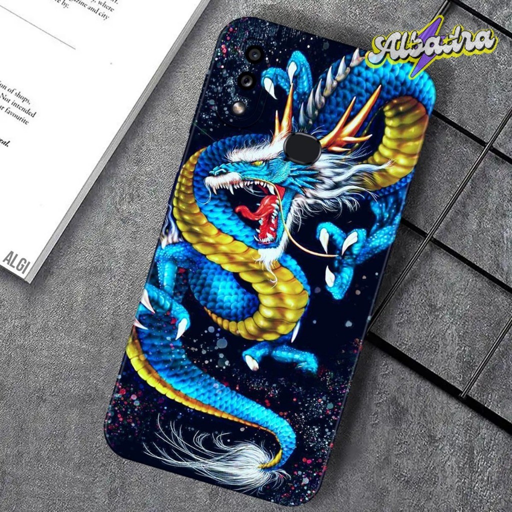เคสนิ่ม Samsung Galaxy A10s แฟชั่น Dragon Naga Softcase Pro กล้อง TPU ซิลิโคนล่าสุด ALBADRA STORE