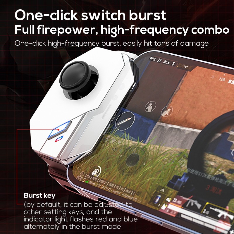เมจิก MB02เกมมือถือจอยสติ๊ก HID MFI รุ่น Gamepad สำหรับ Android และ iOS ควบคุมจับ TYPE-C /usb/ บลูทูธการเชื่อมต่อ