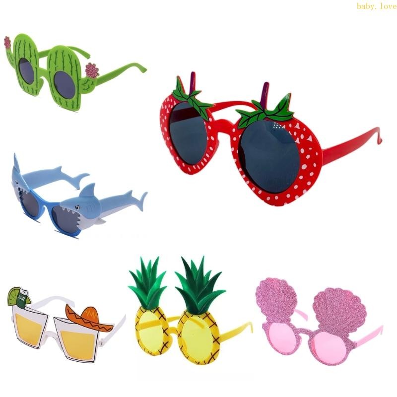 Blove* Luau Party Decorative Fun Hawaiian แว่นกันแดดสําหรับปาร์ตี้ชายหาดสระว่ายน้ําฤดูร้อน