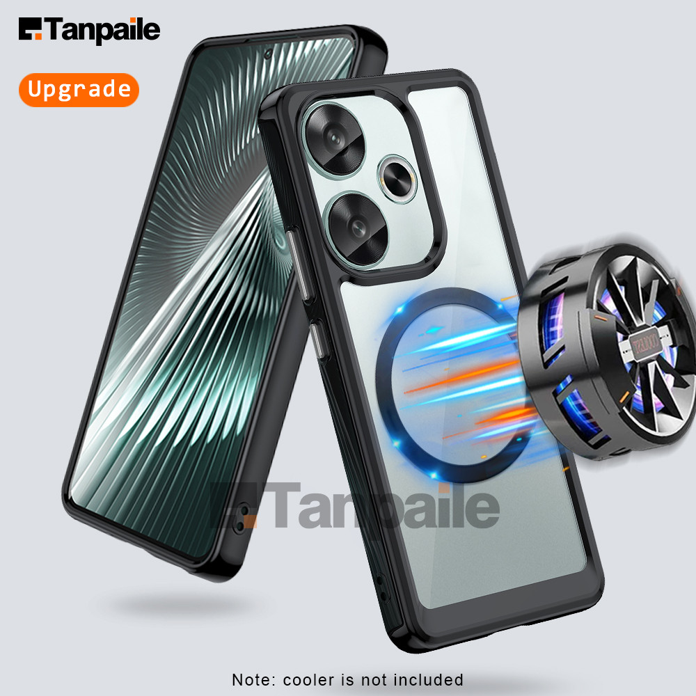Tanpaile-สําหรับRedmi Turbo3 Turbo 3 A3 K70 กรณีกันกระแทกSlimฝาครอบโทรศัพท์แม่เหล็กFundaสําหรับPoco 