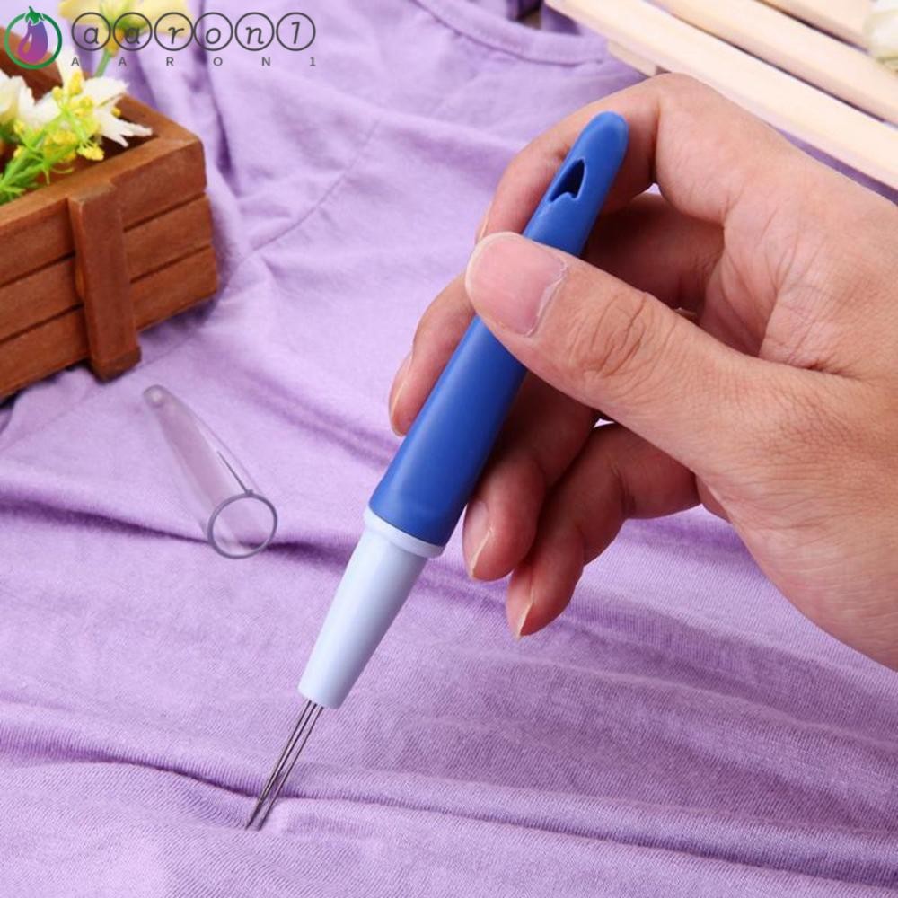 Aaron1 Felting Needle Poking สะดวกพร้อมเข็ม 3/7 ด้ามพลาสติก DIY Craft Punch Tool