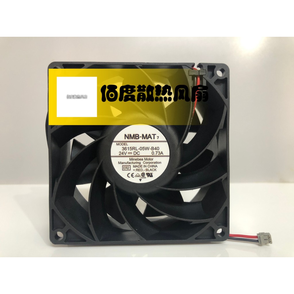Original NMB-MAT 3615RL-05W-B40 9038 9 ซม.24V 0.73A พัดลมอินเวอร์เตอร์กันน้ํา