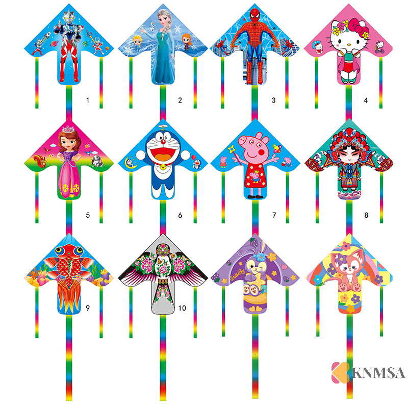 Knmsa] Kite Long Tail Nylon Outdoor Kites Flying Toys สําหรับเด็กเด็ก Kite เกมพ่อแม่และลูกของเล่นของขวัญสําหรับวันเกิด ssnckn คอเต่า